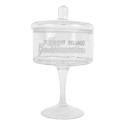 Clayre & Eef Pot de stockage Ø 13x24 cm Transparent Verre