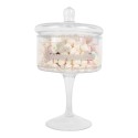 Clayre & Eef Pot de stockage Ø 13x24 cm Transparent Verre