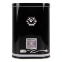 Clayre & Eef Blechdose-Aufbewahrungsbox 14x8x14 cm Schwarz Metall