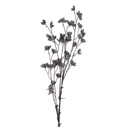 Clayre & Eef Fleur artificielle 80 cm Bleu Plastique