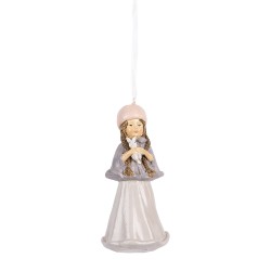 Clayre & Eef Kersthanger Kind 11 cm Beige Kunststof
