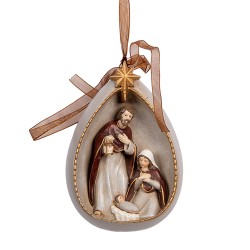 Clayre & Eef Christmas Ornament Mary 8x4x11 cm Beige Plastic