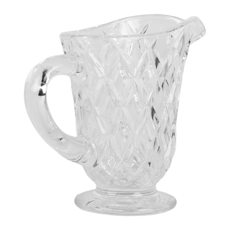 Clayre & Eef Decorative Pitcher 14x6x11 cm Transparent Glass