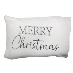 Clayre & Eef Kussenhoes 35x50 cm Wit Polyester