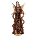 Clayre & Eef Decorative Figurine Angel 20x15x45 cm Red Plastic