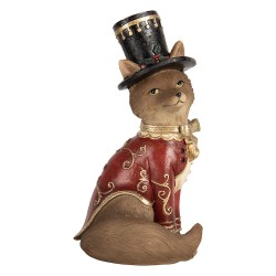 Clayre & Eef Dekorationsfigur Fuchs 9x8x17 cm Braun Kunststoff