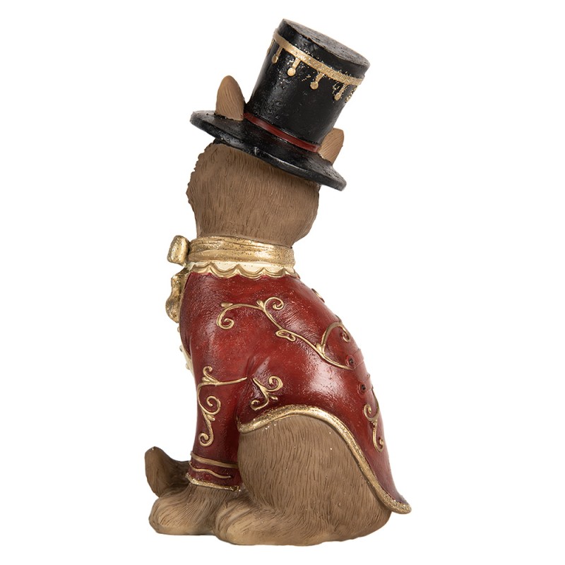 Clayre & Eef Dekorationsfigur Fuchs 9x8x17 cm Braun Kunststoff