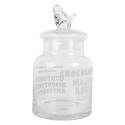 Clayre & Eef Pot de stockage Ø 13x23 cm Transparent Verre