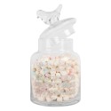 Clayre & Eef Pot de stockage Ø 13x23 cm Transparent Verre