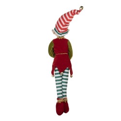 Clayre & Eef Dekoration Elf 10x6x46 cm Rot Synthetisch