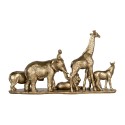 Clayre & Eef Dekorationsfigur Tiere 52x14x30 cm Goldfarbig Kunststoff