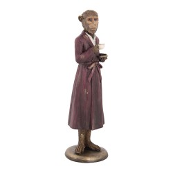 Clayre & Eef Dekorationsfigur Affe 28 cm Braun Kunststoff