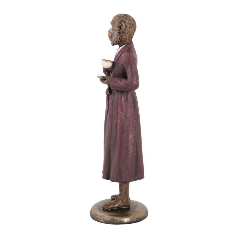 Clayre & Eef Dekorationsfigur Affe 28 cm Braun Kunststoff