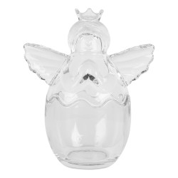 Clayre & Eef Couvercle de pot de stockage 300 ml Transparent Verre