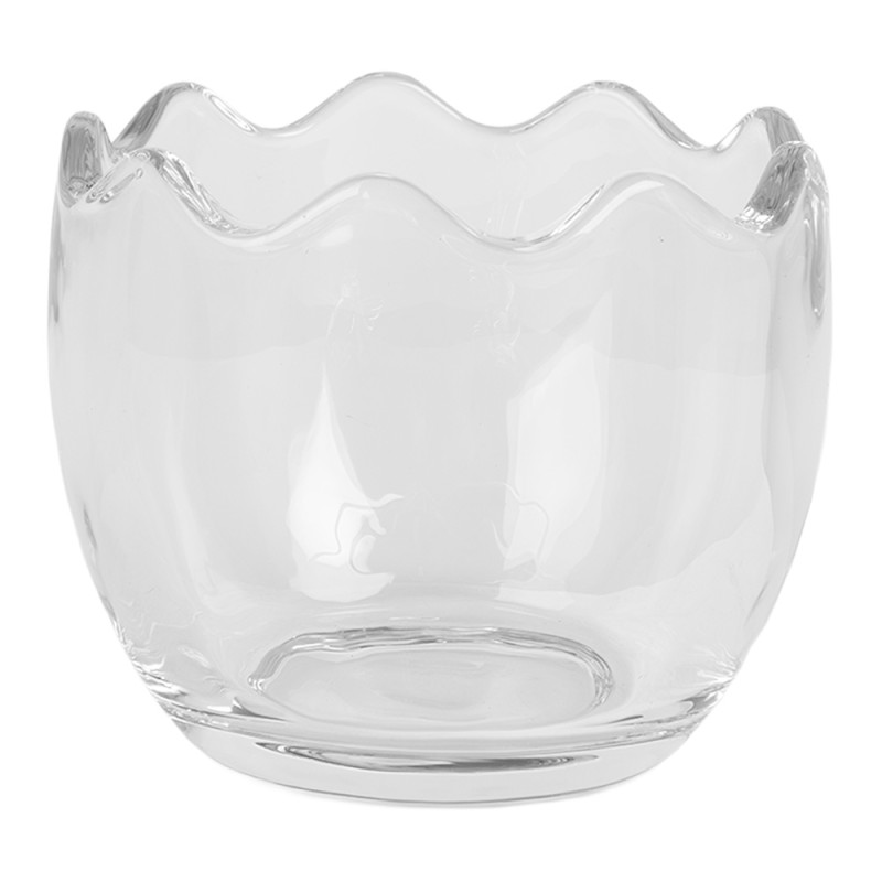 Clayre & Eef Couvercle de pot de stockage 300 ml Transparent Verre