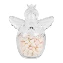 Clayre & Eef Couvercle de pot de stockage 300 ml Transparent Verre