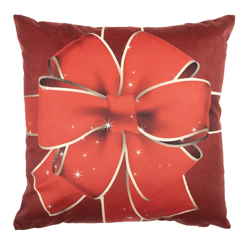 Clayre & Eef Cushion Cover 45x45 cm Red Polyester