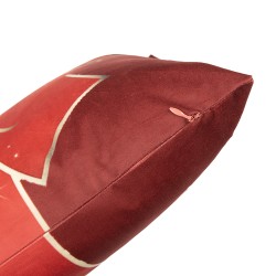 Clayre & Eef Cushion Cover 45x45 cm Red Polyester