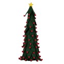 Clayre & Eef Decoration Christmas Tree Ø 15x45 cm Green Synthetic
