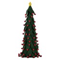 Clayre & Eef Decoration Christmas Tree Ø 15x45 cm Green Synthetic