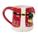Clayre & Eef Mug Santa Claus 450 ml Red Ceramic