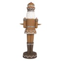 Clayre & Eef Christmas Decoration Figurine Nutcracker 11x13x40 cm Brown Plastic