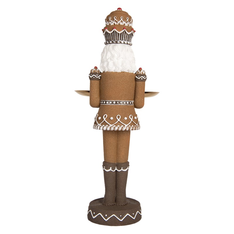 Clayre & Eef Christmas Decoration Figurine Nutcracker 11x13x40 cm Brown Plastic