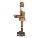 Clayre & Eef Christmas Decoration Figurine Nutcracker 11x13x40 cm Brown Plastic