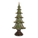 Clayre & Eef Weihnachtsdekorationsfigur Weihnachtsbaum Ø 18x41 cm Grün Kunststoff