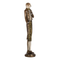 Clayre & Eef Dekorationsfigur Hund 10x10x50 cm Braun Kunststoff