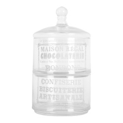 Clayre & Eef Storage Jar Ø 17x30 cm Transparent Glass