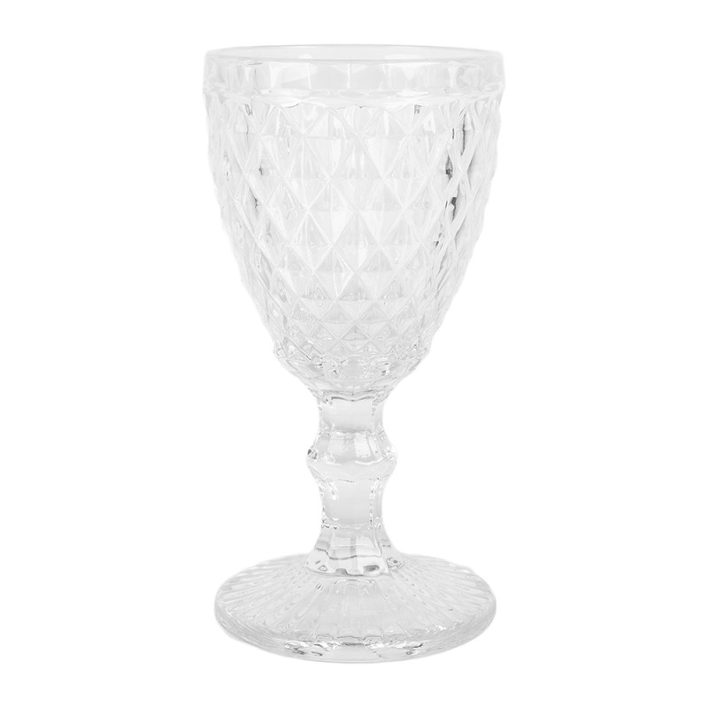 Clayre & Eef Wijnglas Ø 8x16 cm Transparant Glas