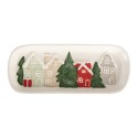 Clayre & Eef Decoratie schaal 30x12x3 cm Wit Keramiek