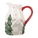 Clayre & Eef Dekorative Kanne 19x14x20 cm Beige Keramik