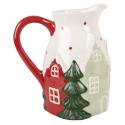 Clayre & Eef Dekorative Kanne 19x14x20 cm Beige Keramik