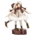 Clayre & Eef Dekorationsfigur Kinder 15x7x18 cm Grau Kunststoff