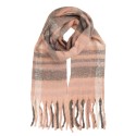Clayre & Eef Sciarpa invernale da donna 50x210 cm Rosa Tessuto