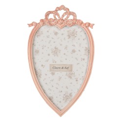 Clayre & Eef Cornice per foto 10x15 cm Rosa Plastica Fiori