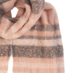 Clayre & Eef Châle d'hiver pour dames 50x180 cm Rose Textile