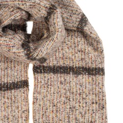 Clayre & Eef Sciarpa invernale da donna 50x210 cm Beige Tessuto