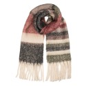 Clayre & Eef Winter Scarf Women 50x180 cm Red Textile