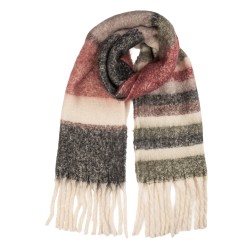 Clayre & Eef Winter Scarf Women 50x180 cm Red Textile