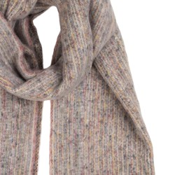 Clayre & Eef Sciarpa invernale da donna 50x210 cm Grigio Tessuto