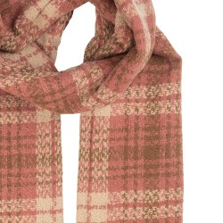 Clayre & Eef Sciarpa invernale da donna 50x210 cm Rosa Tessuto