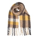 Clayre & Eef Sciarpa invernale da donna 50x210 cm Giallo Tessuto