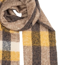 Clayre & Eef Sciarpa invernale da donna 50x210 cm Giallo Tessuto