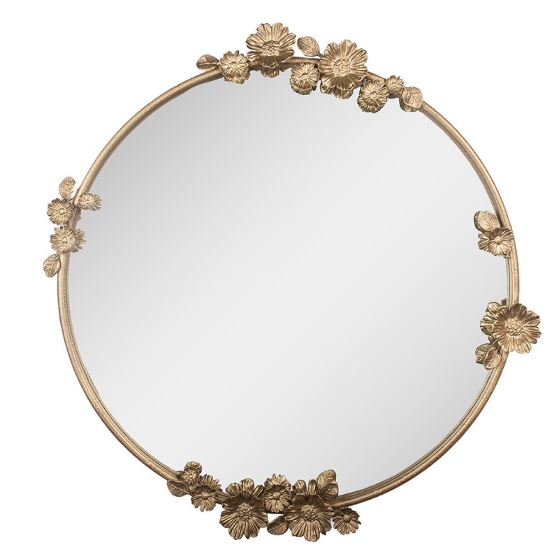 Clayre & Eef Spiegel 74x4x79 cm Goldfarbig Metall