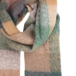 Clayre & Eef Sciarpa invernale da donna 38x200 cm Verde Tessuto