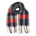 Clayre & Eef Sciarpa invernale da donna 50x210 cm Rosso Tessuto