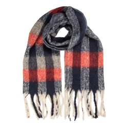 Clayre & Eef Sciarpa invernale da donna 50x210 cm Rosso Tessuto